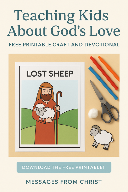Teaching Kids About God's Love: Free Printable Craft and Devotional