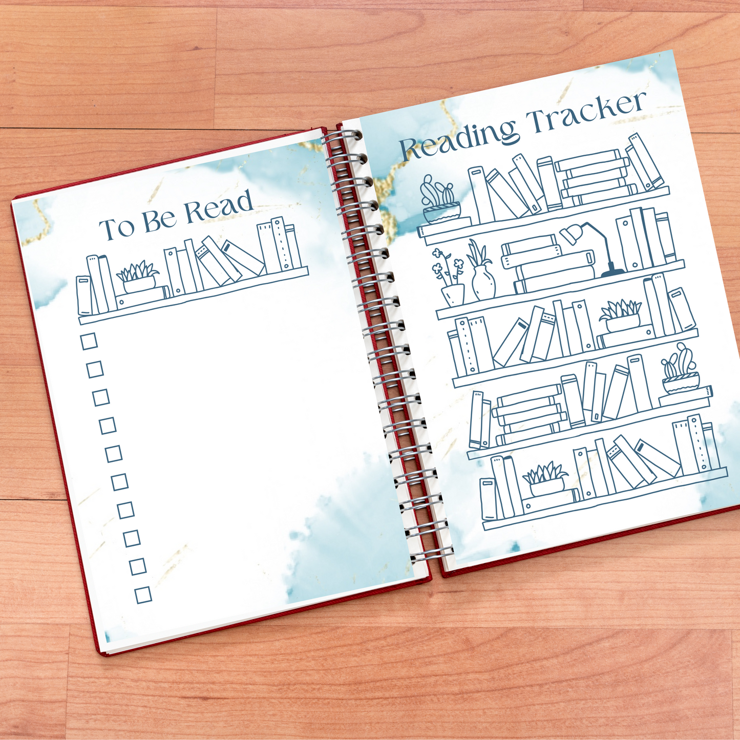 2025 Gold Marble Planner | Gold and Teal | Habit Tracker printable, Calendar pages, Savings pages, To-Do Lists