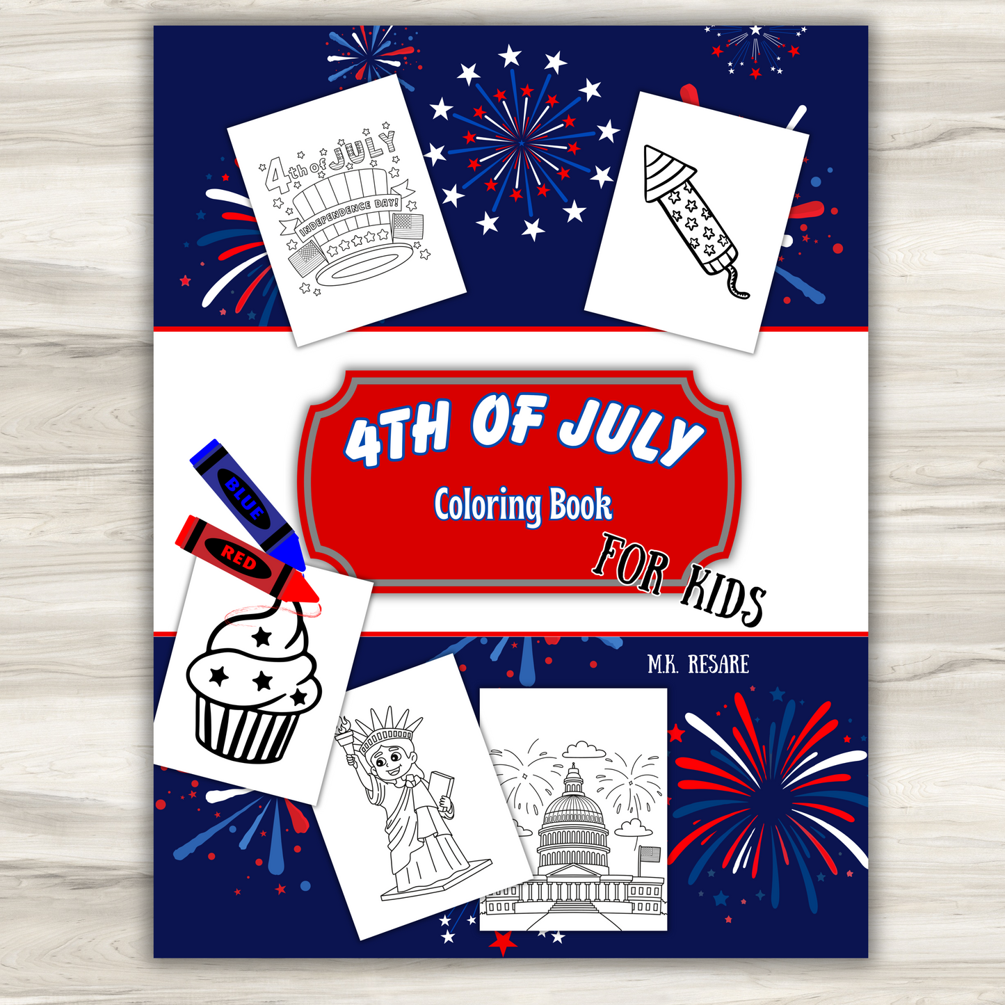 4th of July Coloring Book for Kids