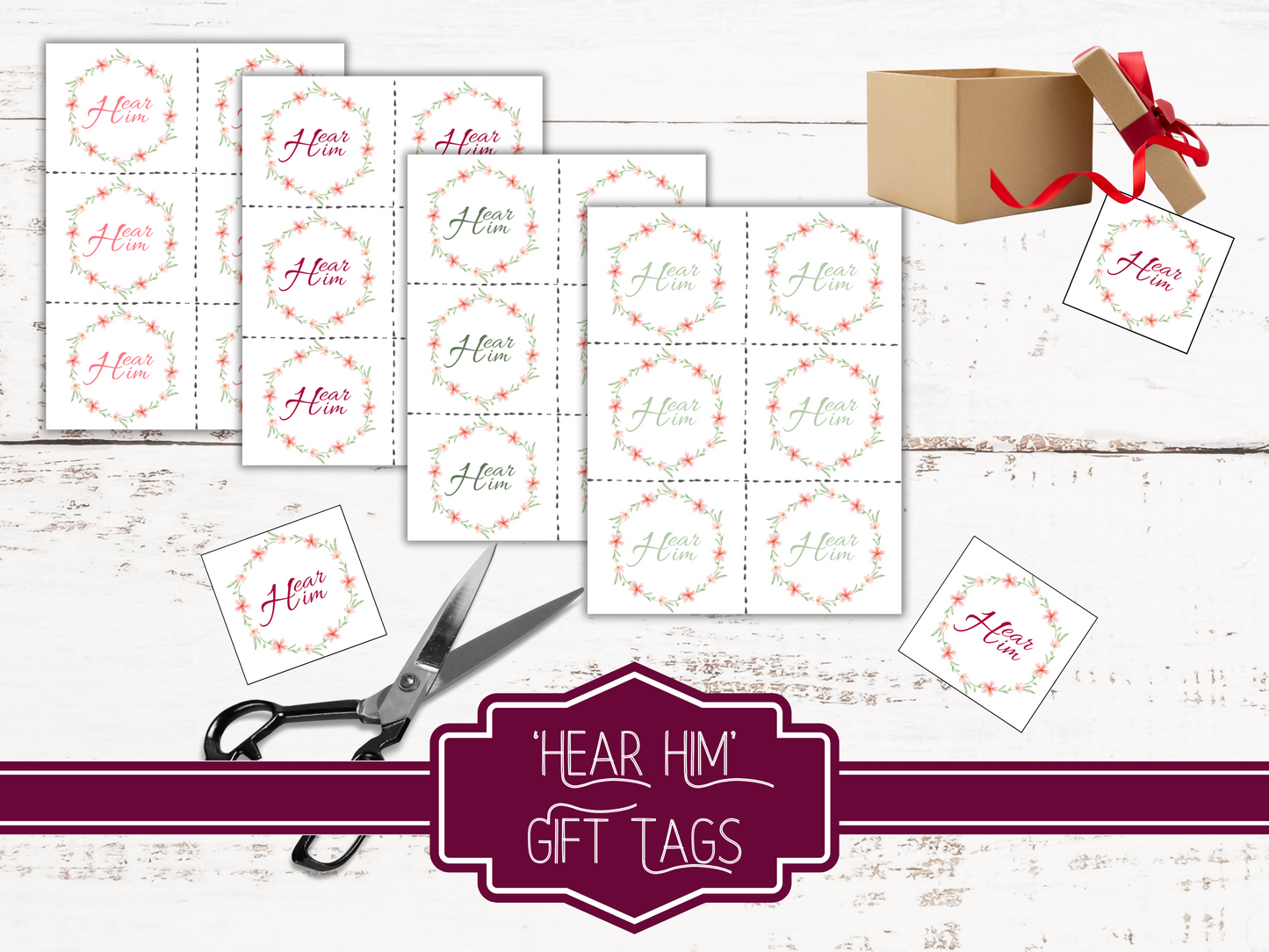 Hear Him Gift Tags