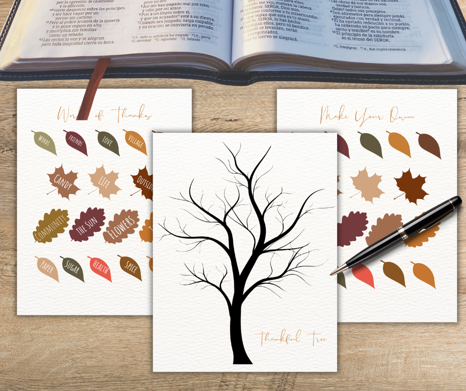 ๐ Fall Thankful Tree & Devotional Packet ๐