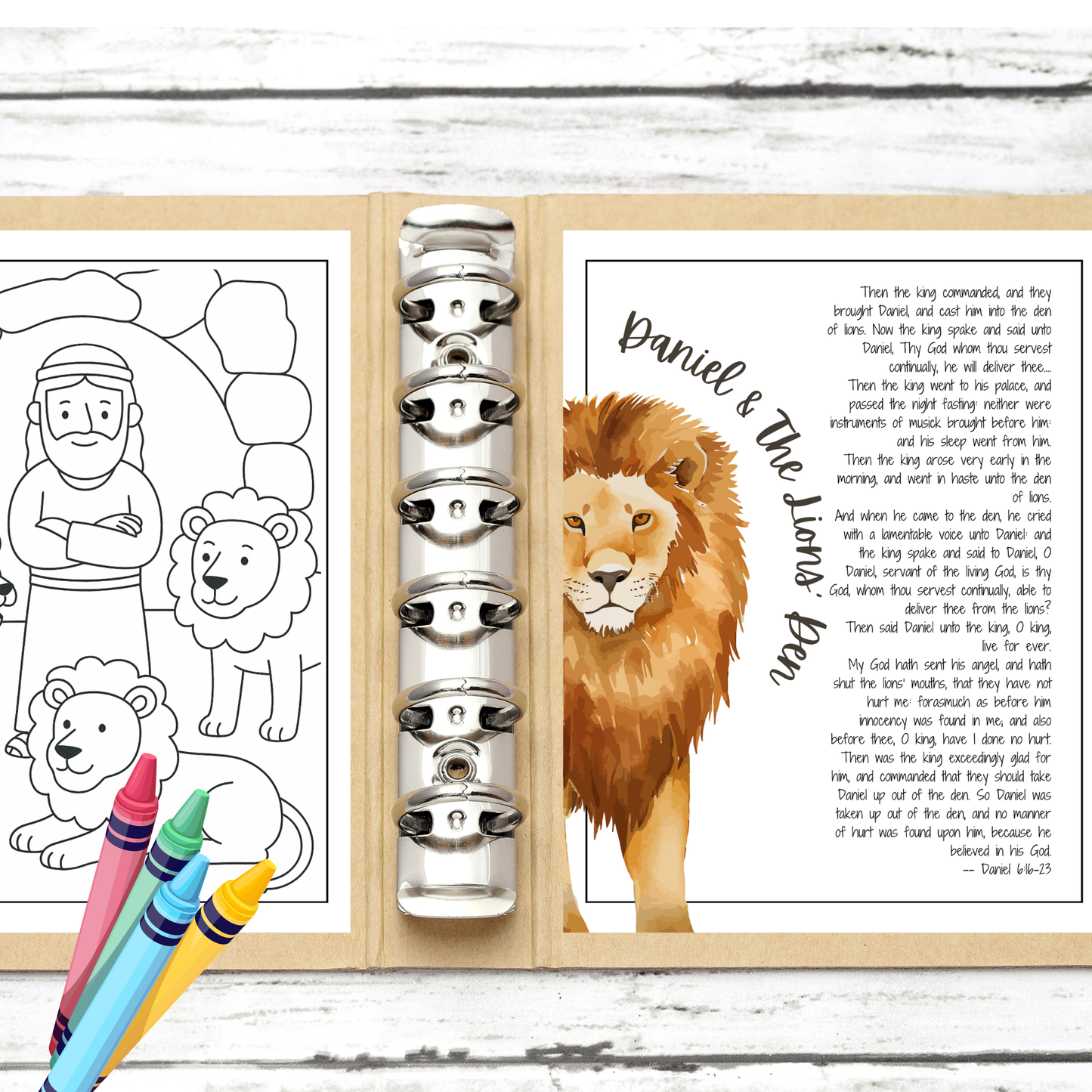 10 Scripture Stories of Faith in Watercolor Plus Coloring Pages