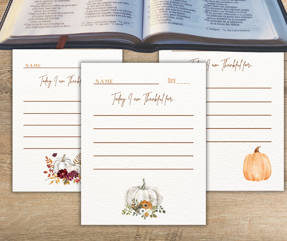๐ Fall Thankful Tree & Devotional Packet ๐
