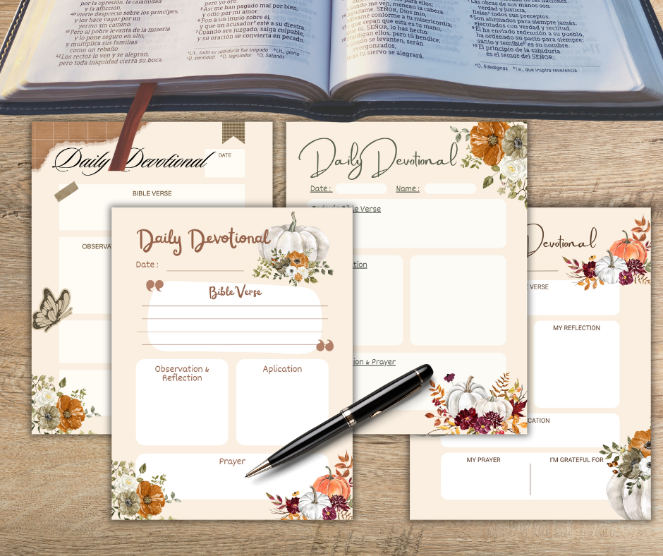 ๐ Fall Thankful Tree & Devotional Packet ๐