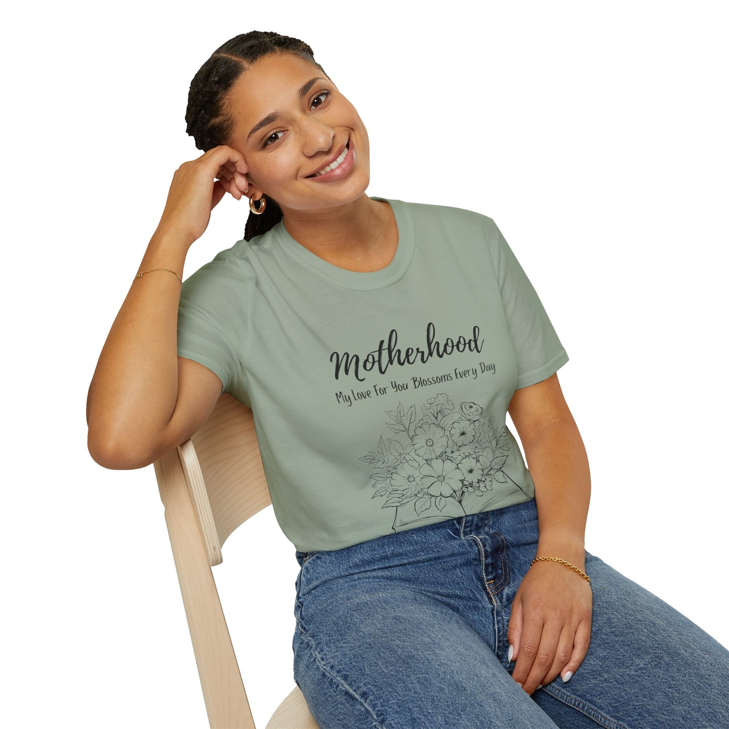 Graphic T-Shirt: Motherhood, My love for you blossoms everyday