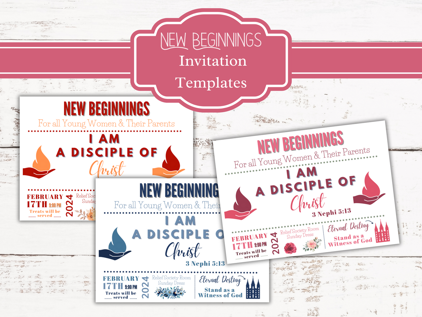 New Beginnings Invitation Templates