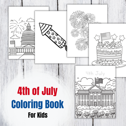 4th of July Coloring Book for Kids