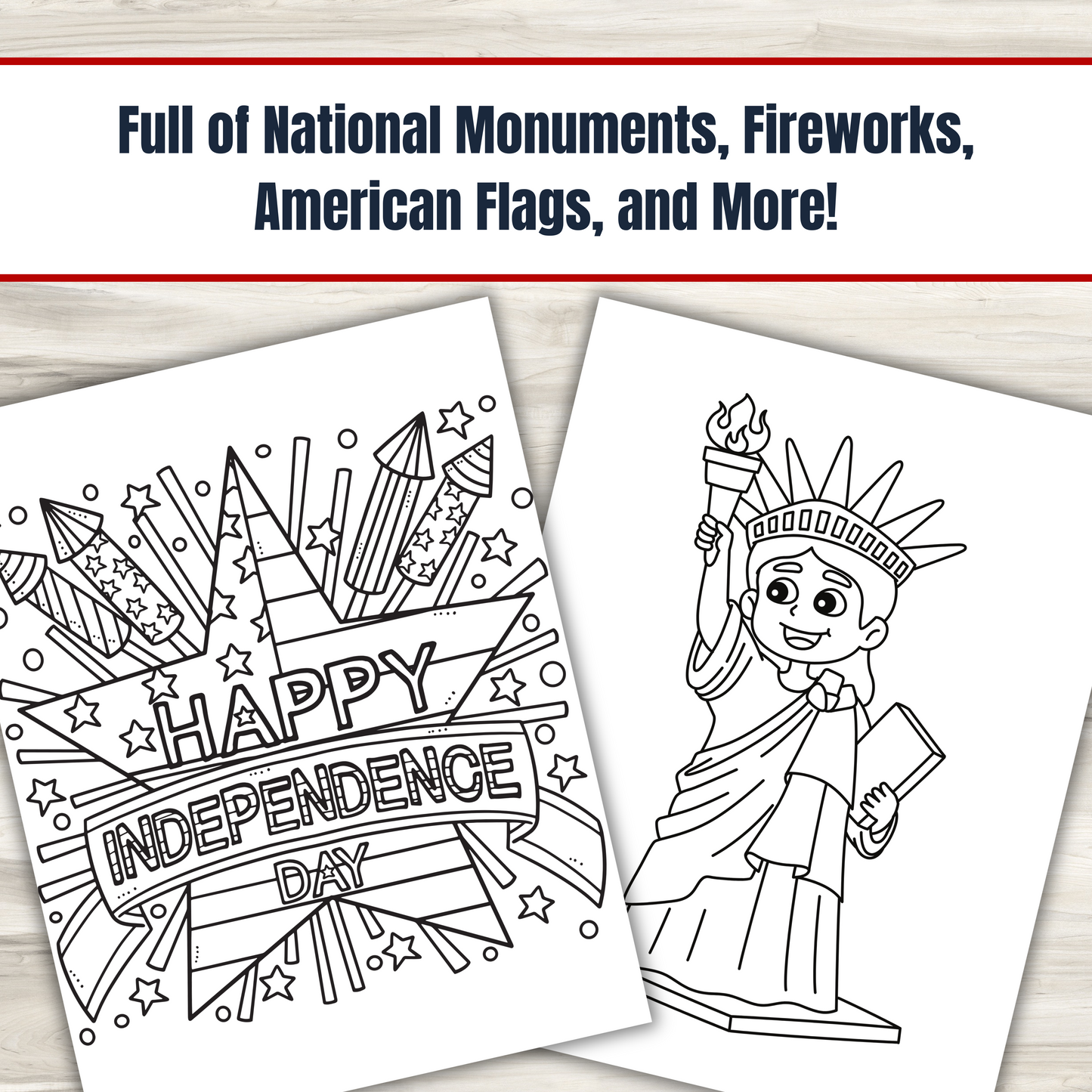 4th of July Coloring Book for Kids