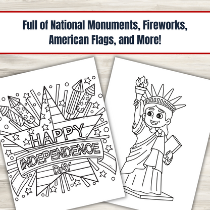 4th of July Coloring Book for Kids