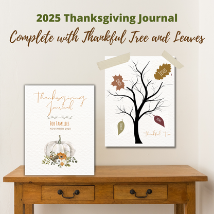 Family Thanksgiving Journal 2025: Embrace Gratitude and Create Lasting Memories | Thanksgiving Activities for Kids