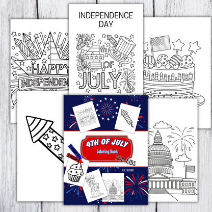 4th of July Coloring Book for Kids