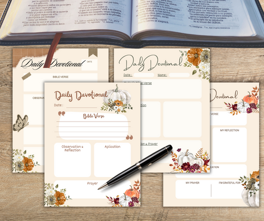 🍂 Fall Thankful Tree & Devotional Packet 🍂