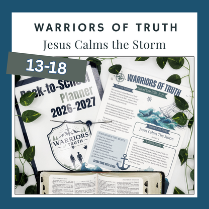 Jesus Calms the Storm | Warriors of Truth Bible Study Packet