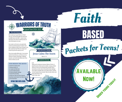 Jesus Calms the Storm | Warriors of Truth Bible Study Packet