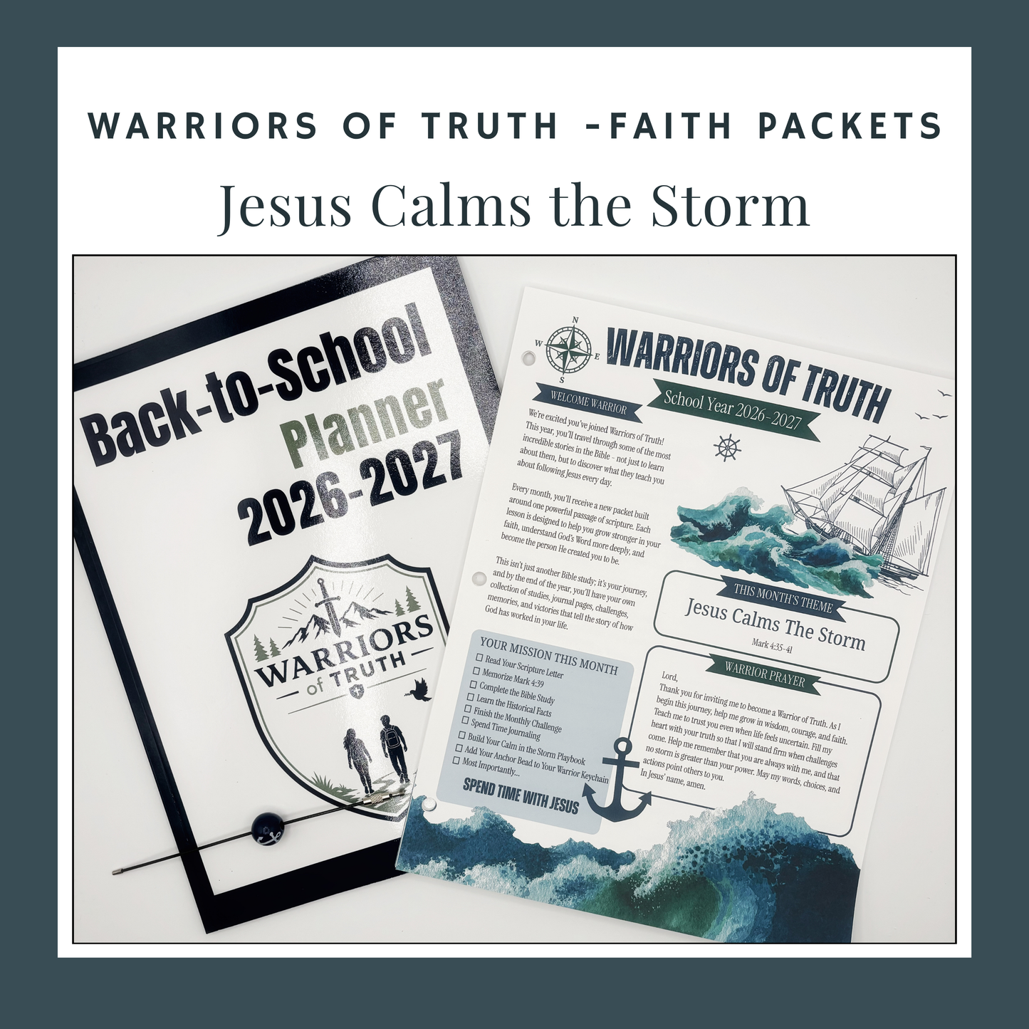 Jesus Calms the Storm | Warriors of Truth Bible Study Packet