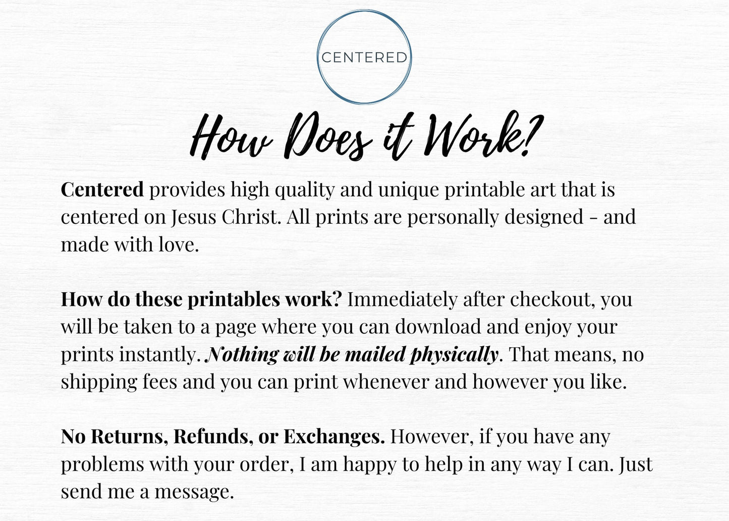 Enhance your worship with Hear Him LD Handouts/Gift Tags - Printable prints for LDS community