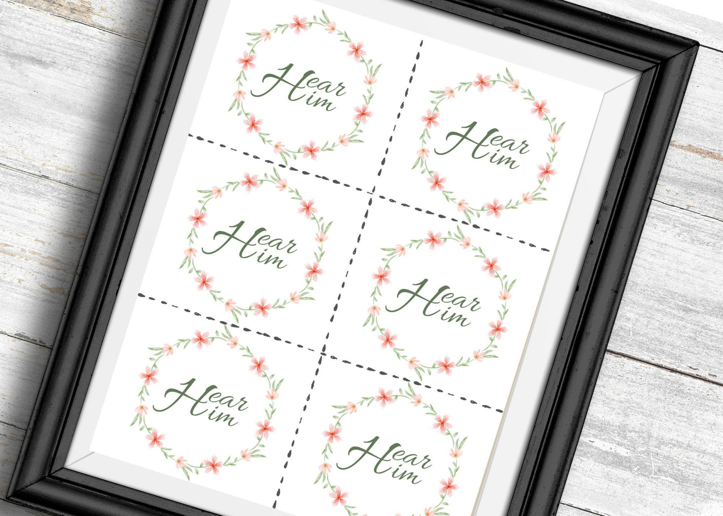 Enhance your worship with Hear Him LD Handouts/Gift Tags - Printable prints for LDS community