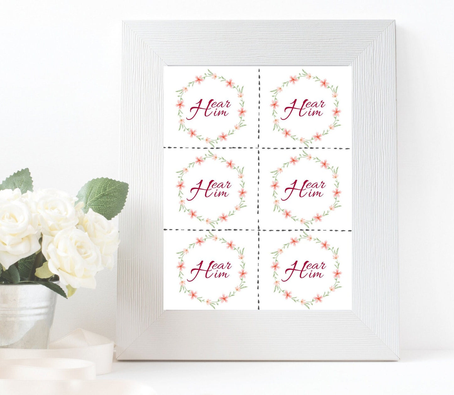 Enhance your worship with Hear Him LD Handouts/Gift Tags - Printable prints for LDS community