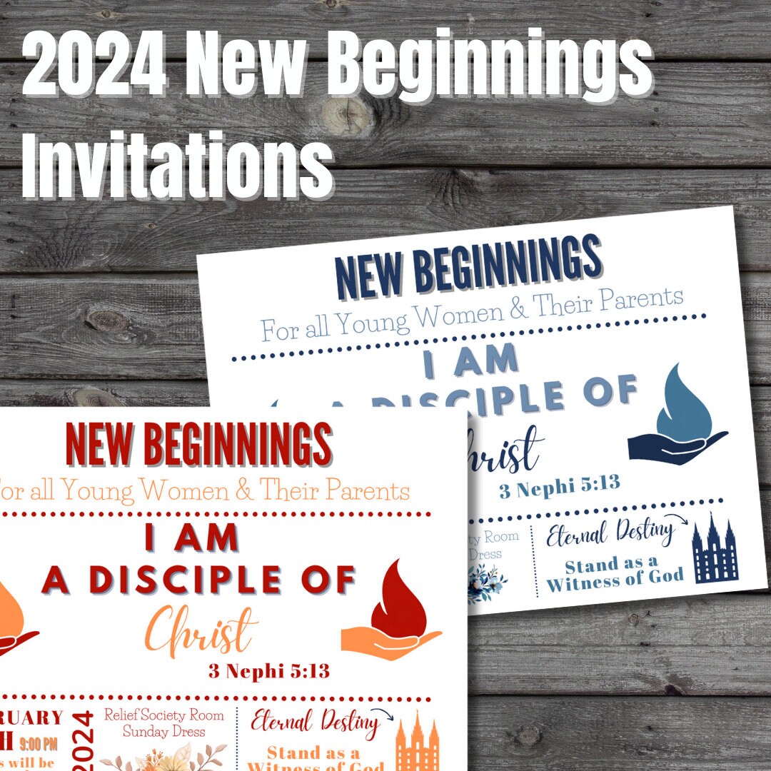 Custom Invitations for Latter Day Saint Young Women Leaders