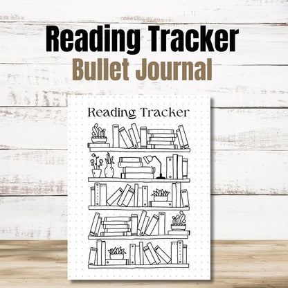 Reading Tracker | Bullet Journal Reading Tracker | PRINTABLE A5 journal page and 8.5x11 page