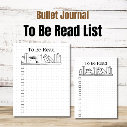 To Be Read List | Reading Journal | | A5 Bullet Journal | Add More Reading Tracking Pages to Your Journal!