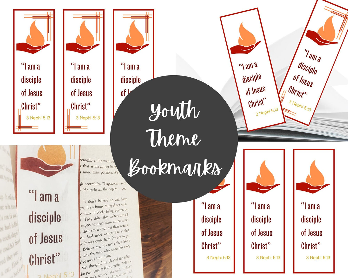 2024 LDS Youth Theme Bookmarks: Disciple of Jesus Christ - Printable Set